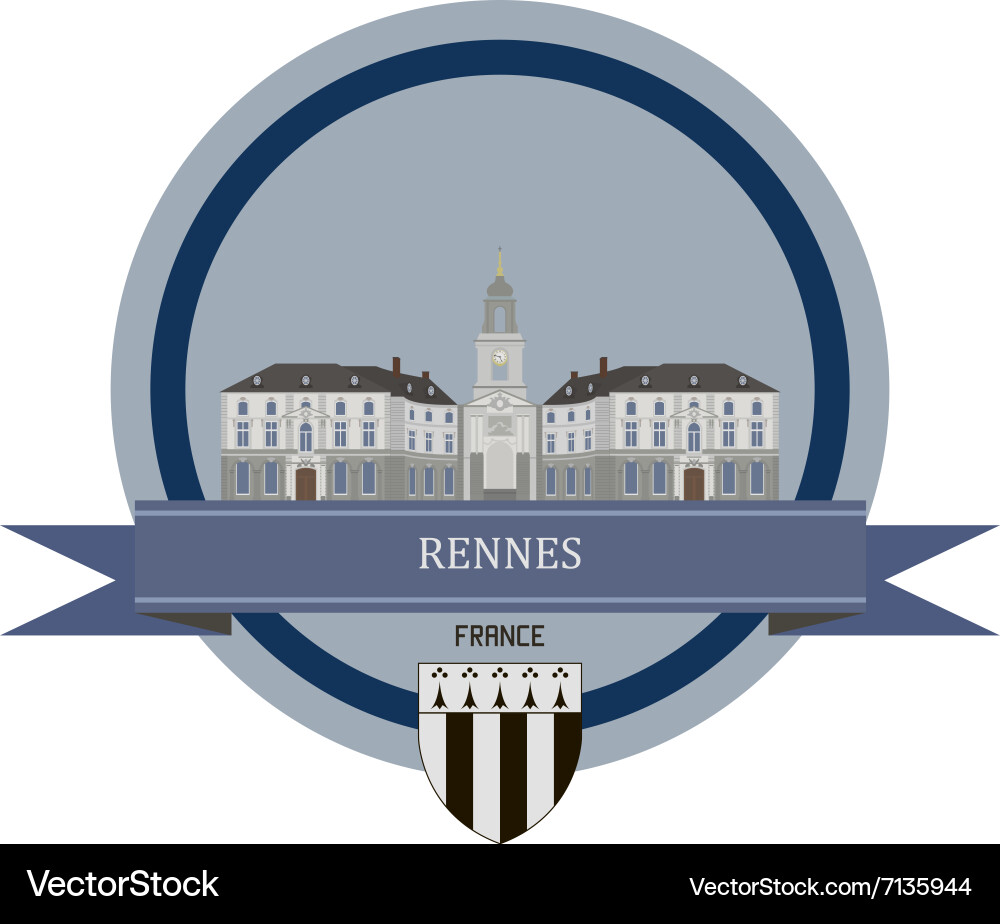 Rennes Royalty Free Vector Image VectorStock