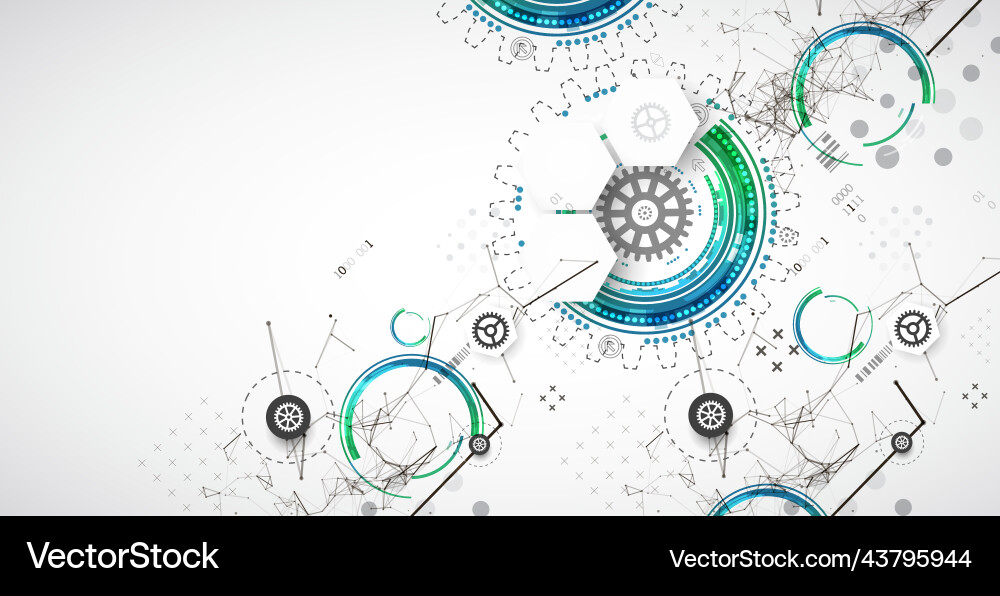 Technological Plexus Background Vector Image