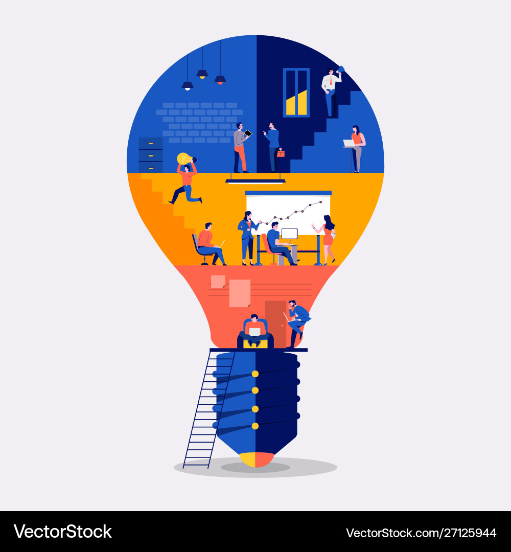 Workingspace create idea Workingspace create idea Vector Image