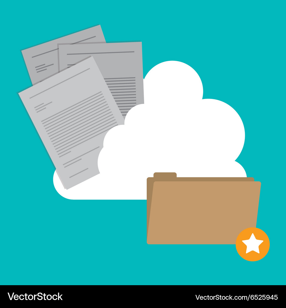 Cloud computing design Vector Image