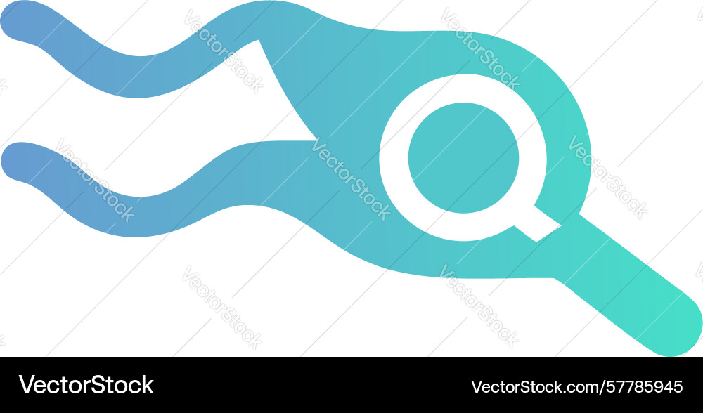 Deep dive search extensive data flow design vector image