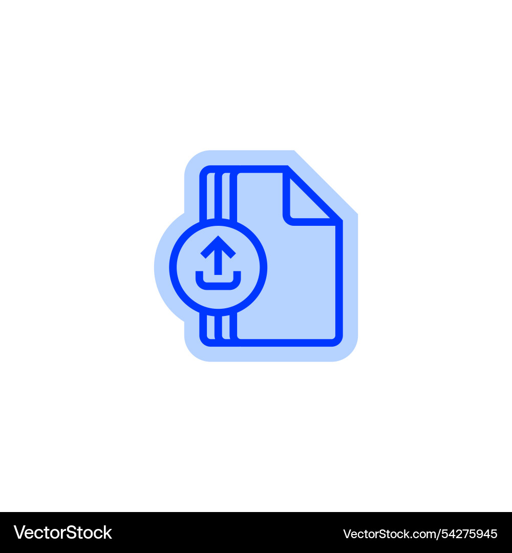 File upload line icon linear style sign Vector Image