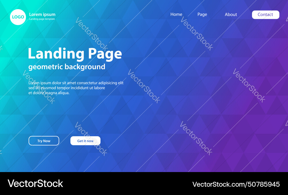 Geometric background with dynamic shapes vector image