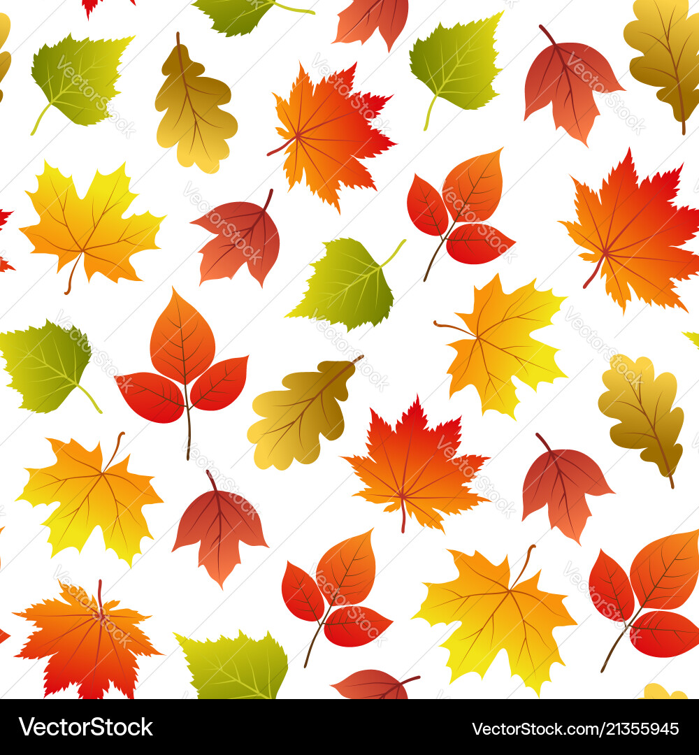 Seamless pattern with autumn leaves Seamless pattern with autumn leaves vector image