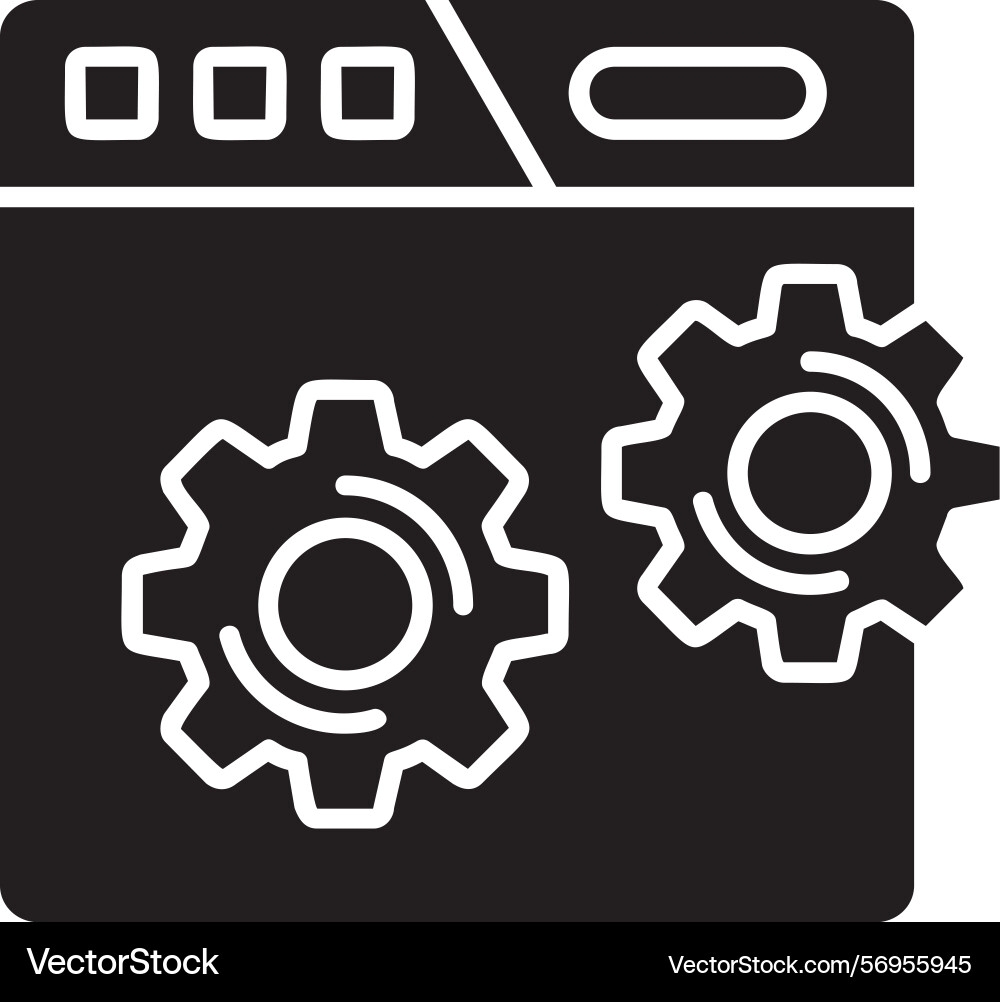 Web setting icon design Vector Image