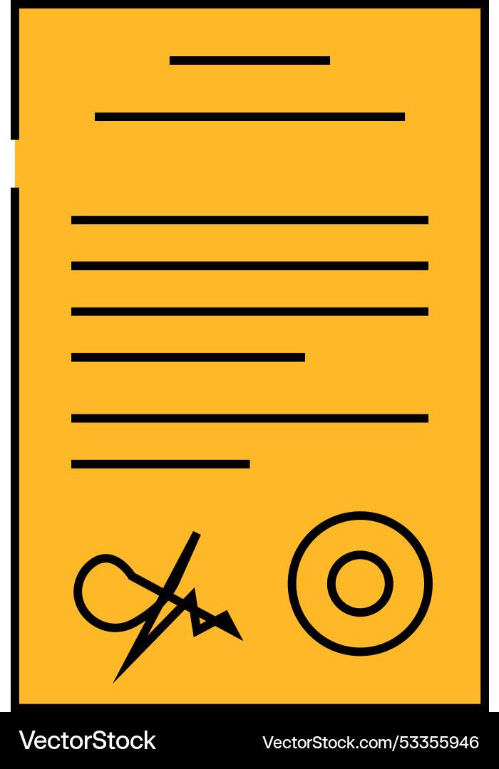 Document folder icon color Document folder icon color vector image