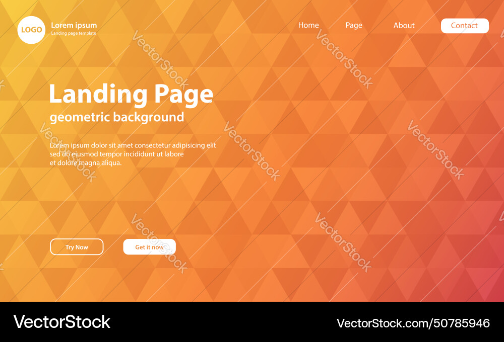 Geometric background with dynamic shapes vector image