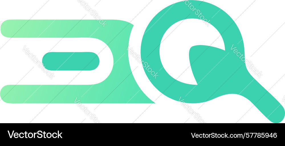 Geometric search path structured discovery design vector image