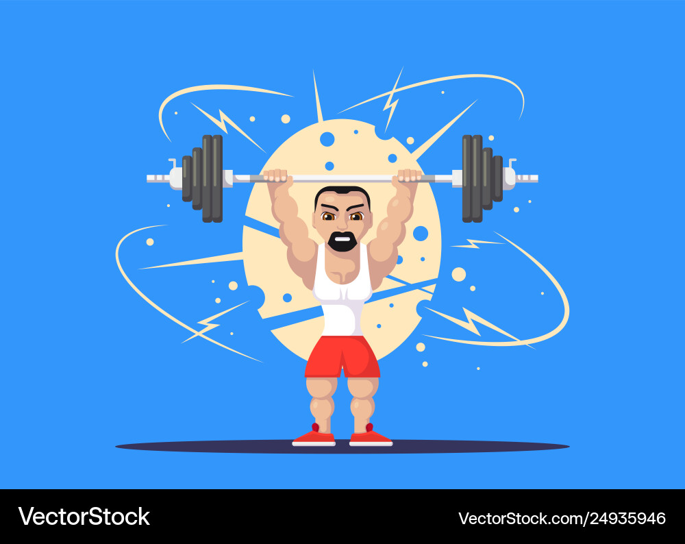 Gewichtheben Sportler Gewichtheben Sportler vektorbild