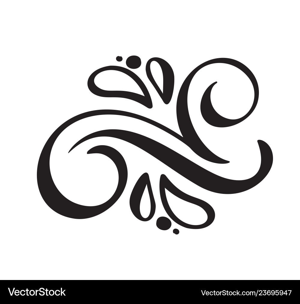Elegant Swirl Divider – Royalty-Free Vector | VectorStock, image size:1000x1013