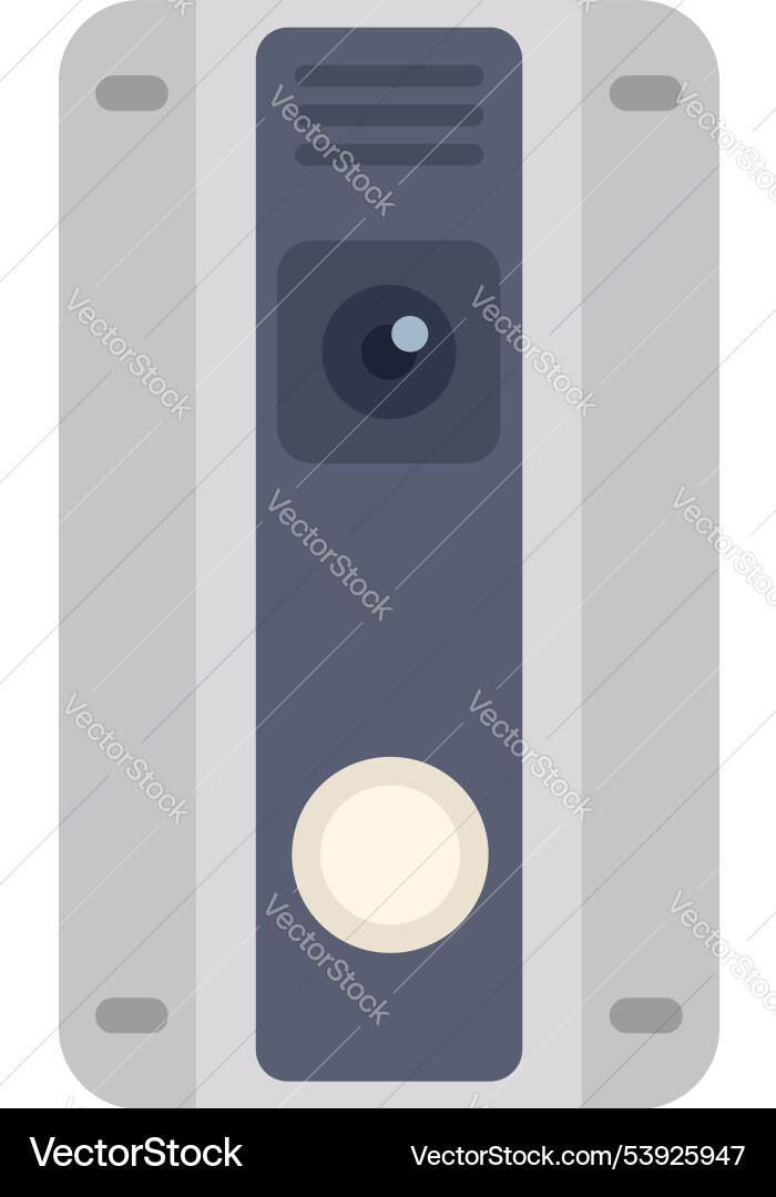 Modern wireless intercom system providing security Modern wireless intercom system providing security vector image