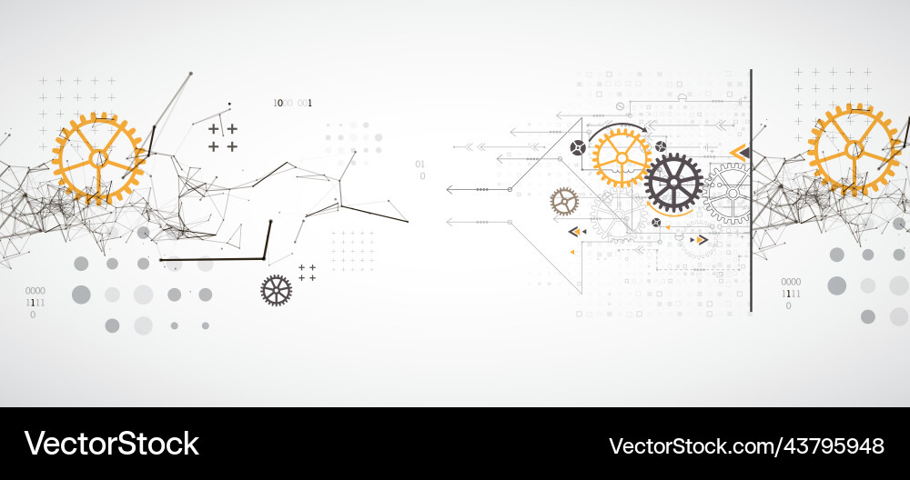 Abstract background on technological Abstract background on technological vector image