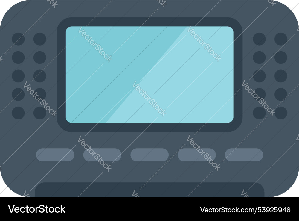 Modern audio recorder device recording sound Vector Image