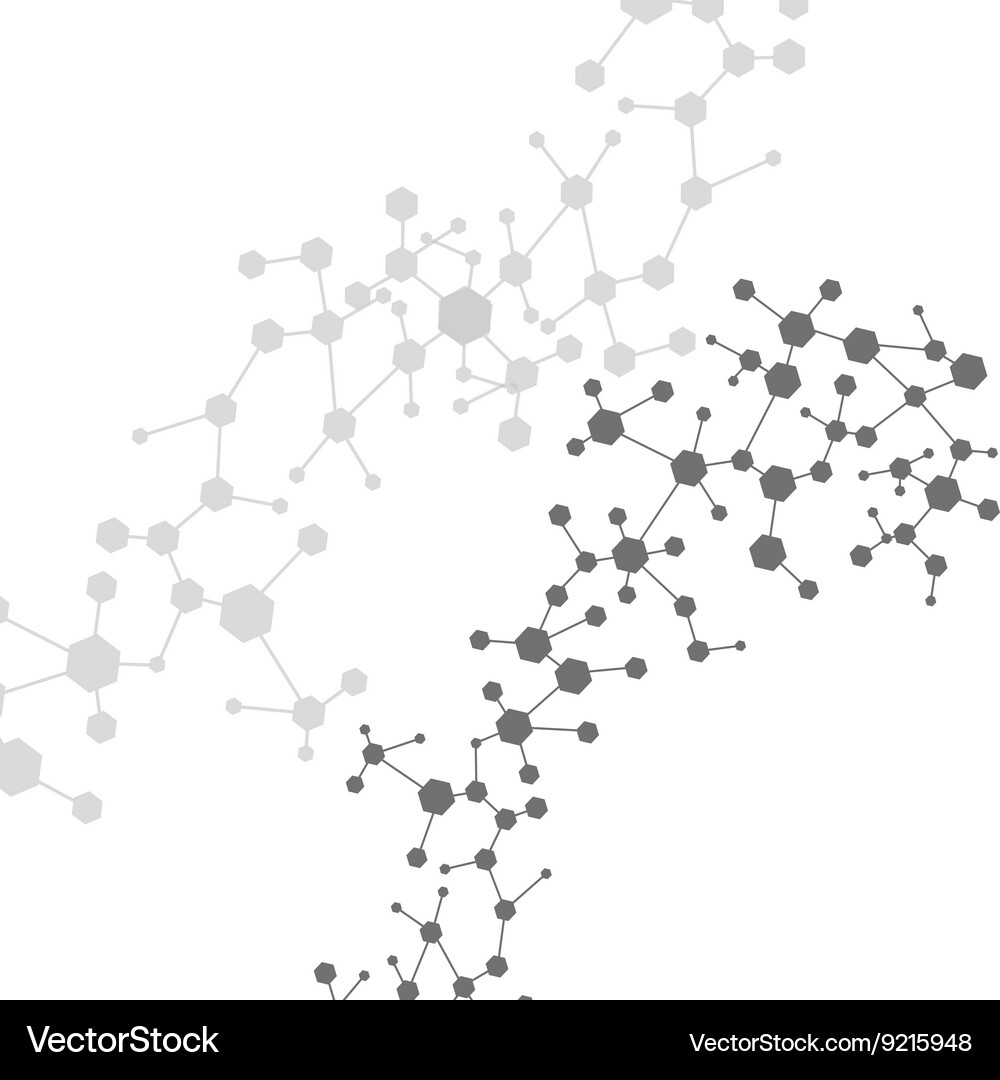 Molecule and communication with connected dots Vector Image