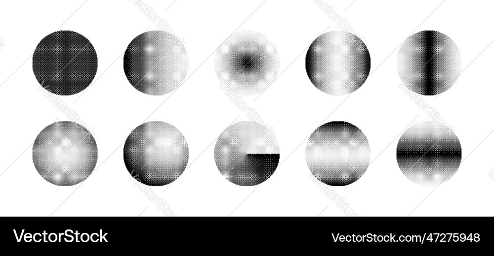 Retro Bitmap Kreise - 8-Bit Style vektorbild