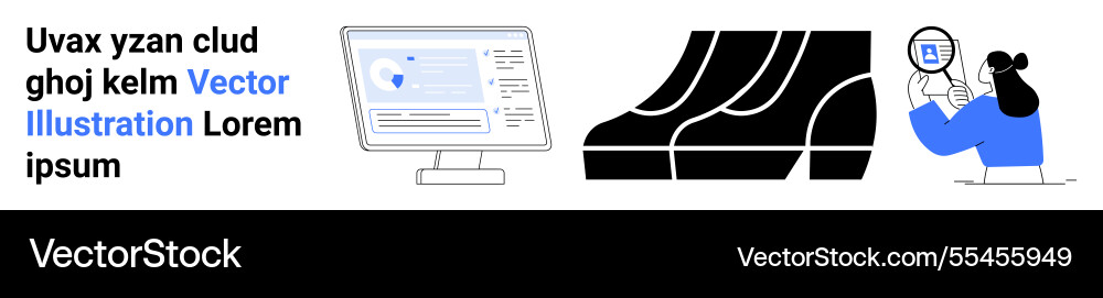 Data analysis process with computer screen bar Data analysis process with computer screen bar Vector Image