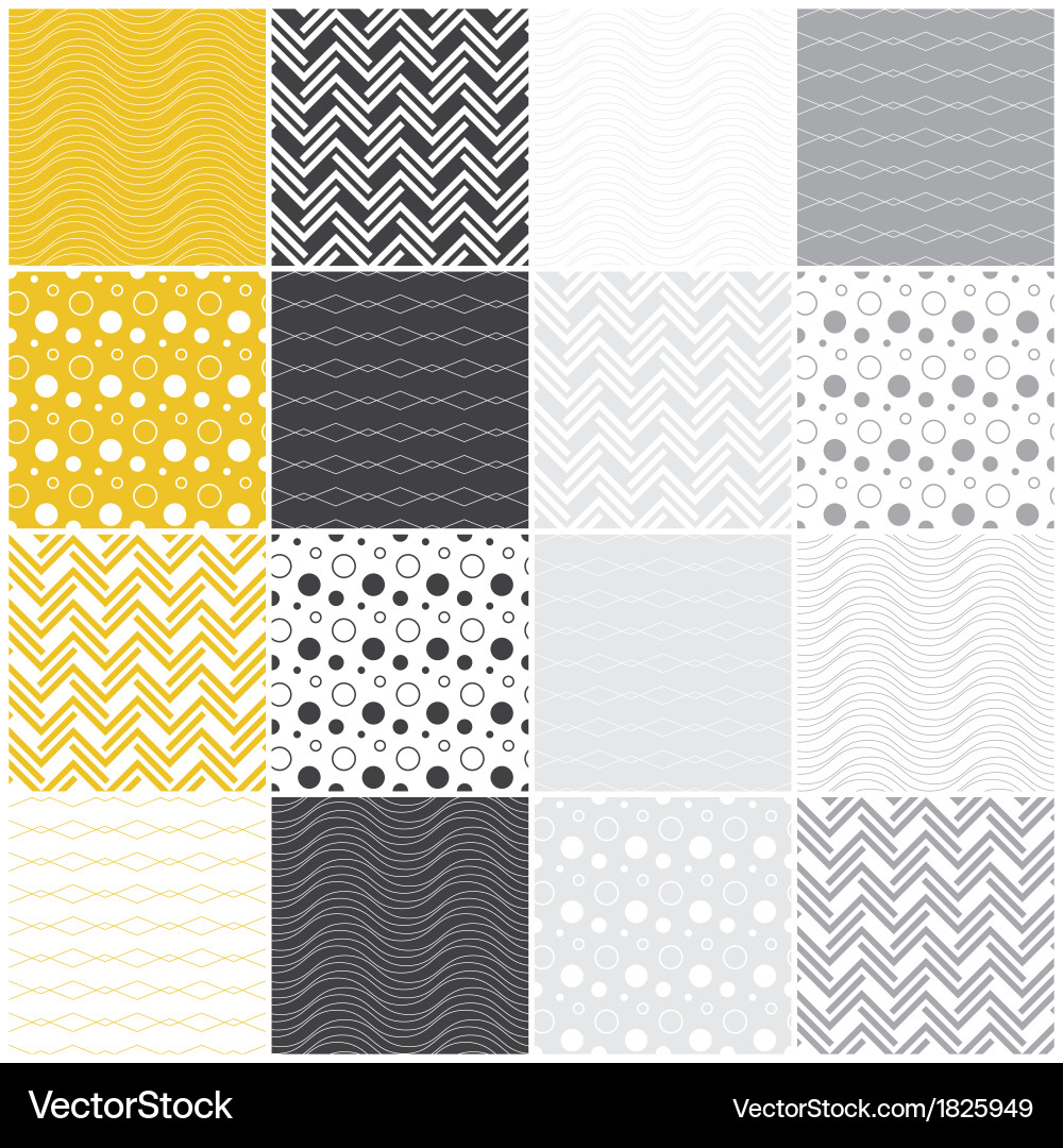 Geometric Wave Patterns vector image