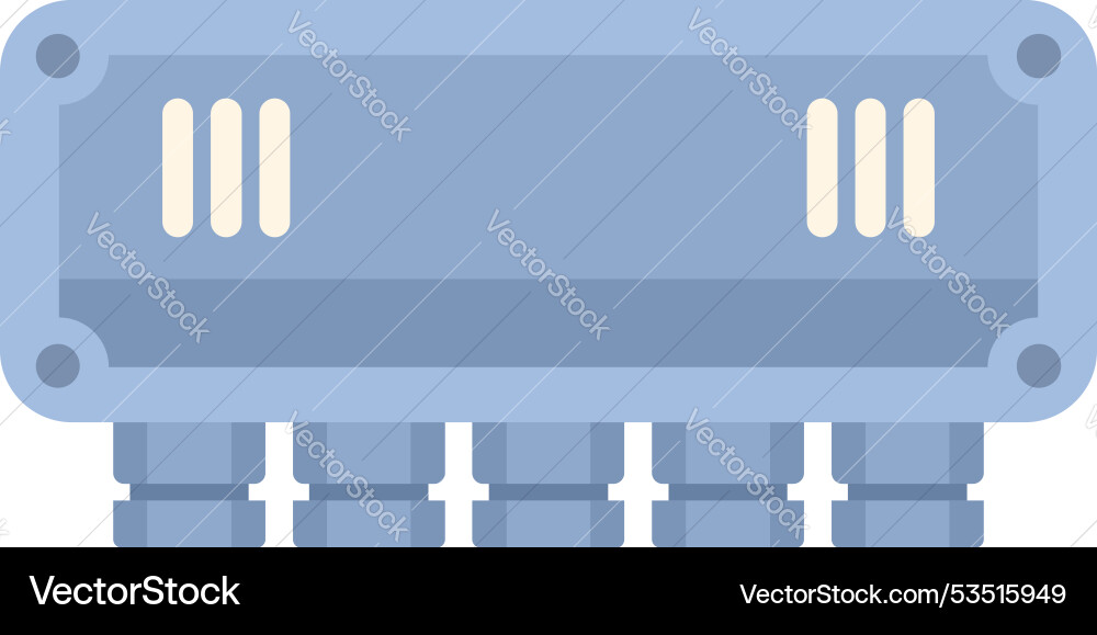 Network switch connecting and distributing Network switch connecting and distributing vector image