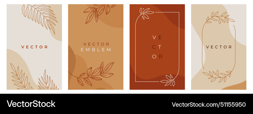 Design templates in simple modern style with copy Design templates in simple modern style with copy vector image