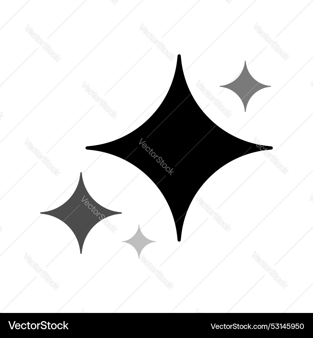 Generate ai star app icon artificial intelligence vector image