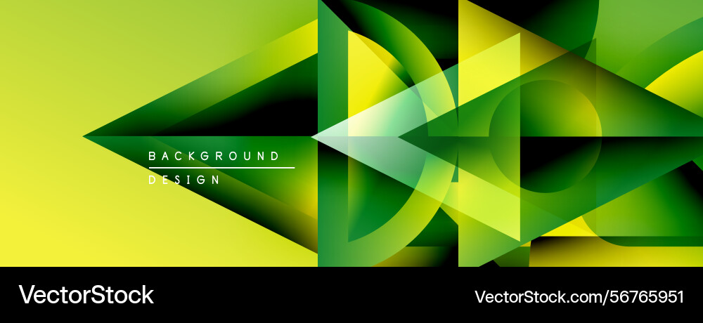 Abstract geometric shapes overlap creating Vector Image