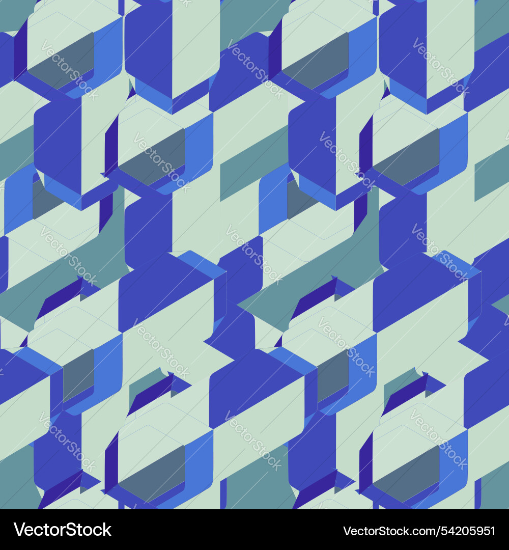 Abstract seamless colorful 3d pattern background Abstract seamless colorful 3d pattern background vector image