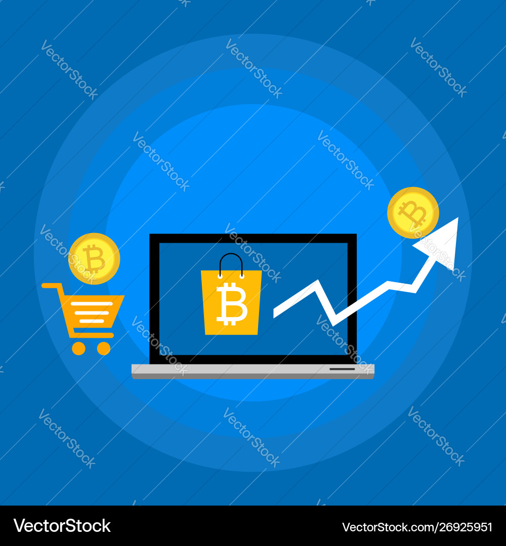 Blockchain scheme mining crypto currency server Blockchain scheme mining crypto currency server vector image