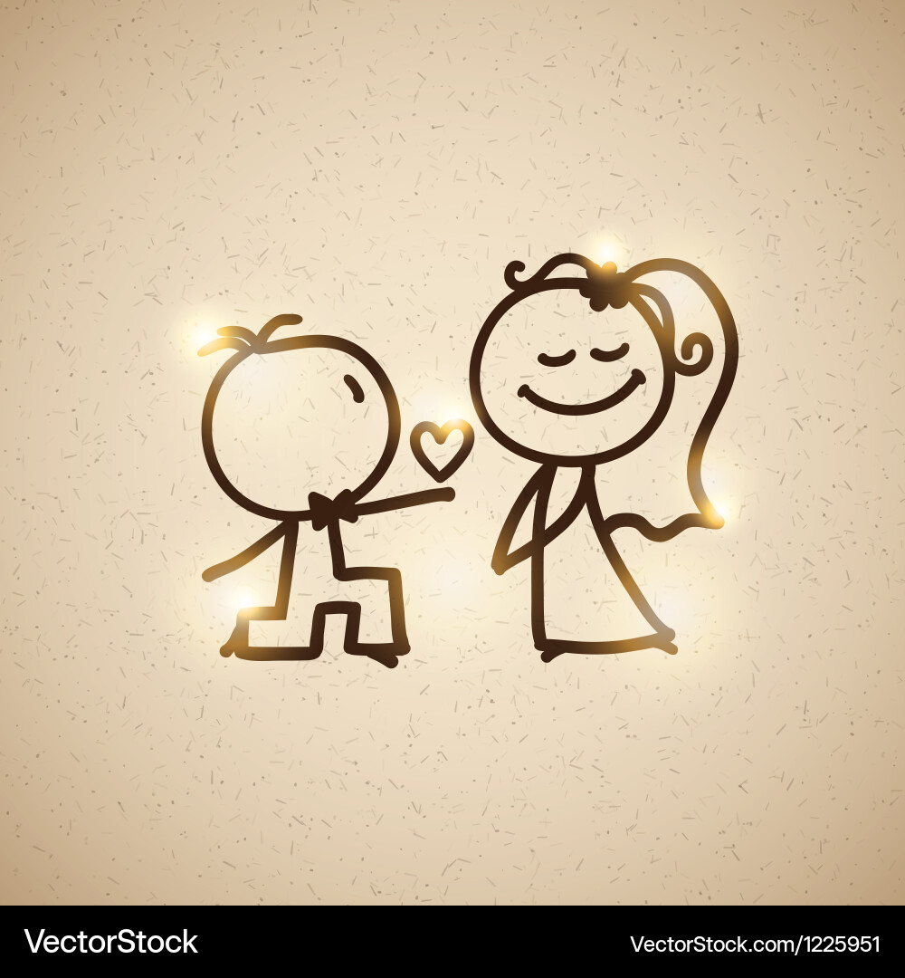 Wedding couple Royalty Free Vector Image - VectorStock