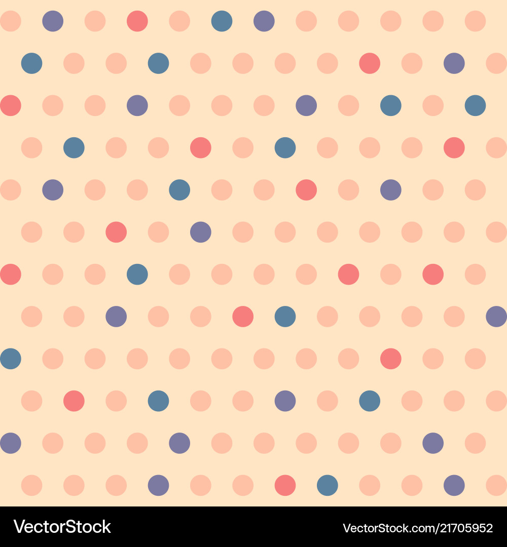 Polka dot seamless pattern in retro style simple Polka dot seamless pattern in retro style simple vector image