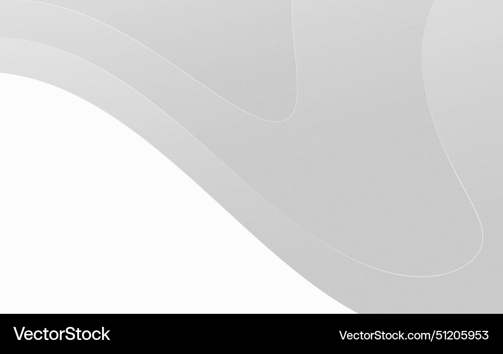 Gray and white paper curve with texture grain Vector Image
