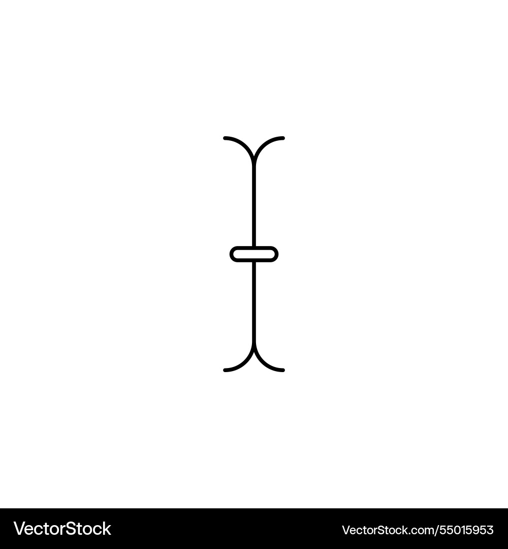 Marker icon for text formatting and editing vector image