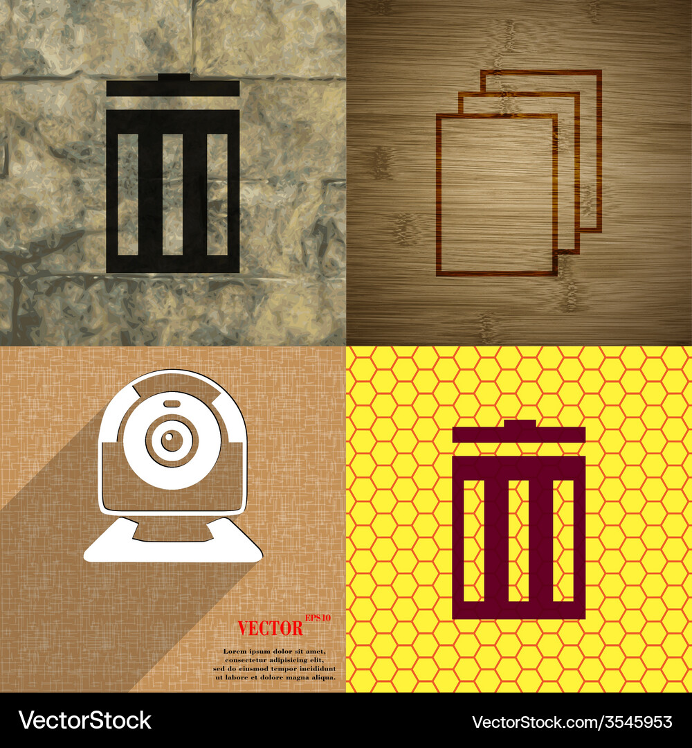 Set of abstract backgrounds with different web Vector Image