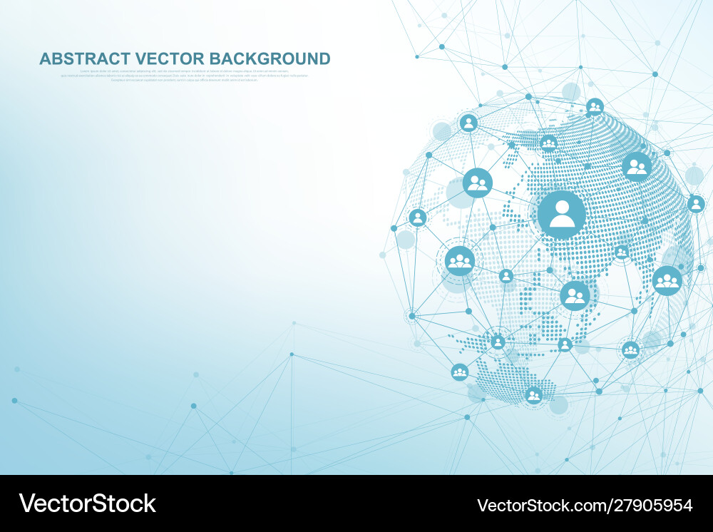 Global structure networking and data connection Global structure networking and data connection vector image