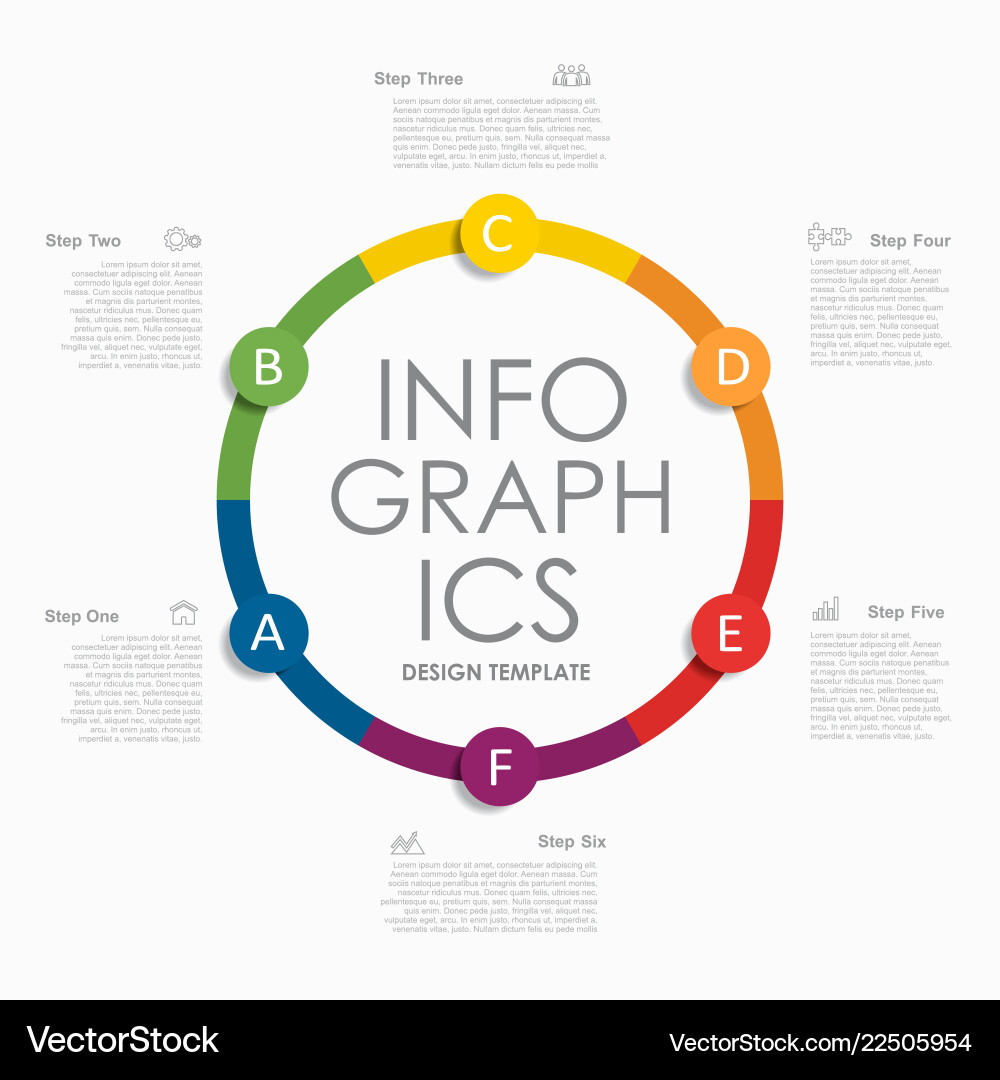 Infographic Template - Data & Concepts Vector Image
