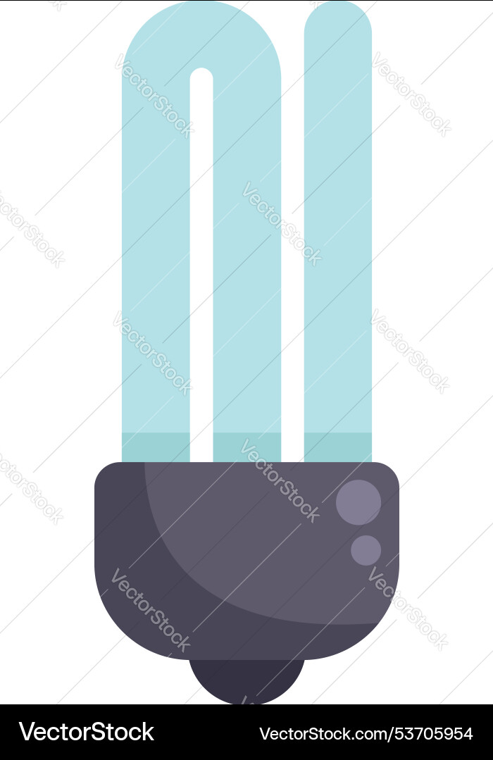 Modern compact fluorescent light bulb cfl saving Vector Image