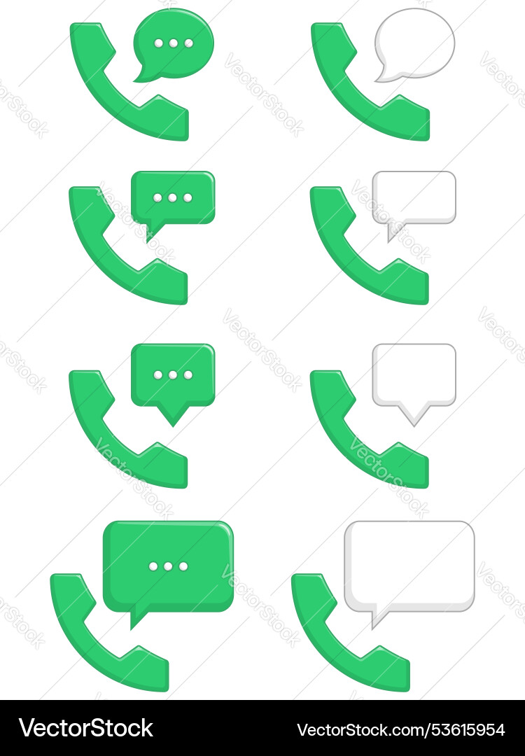 Telephone speaking empty chat dialogue balloon Vector Image