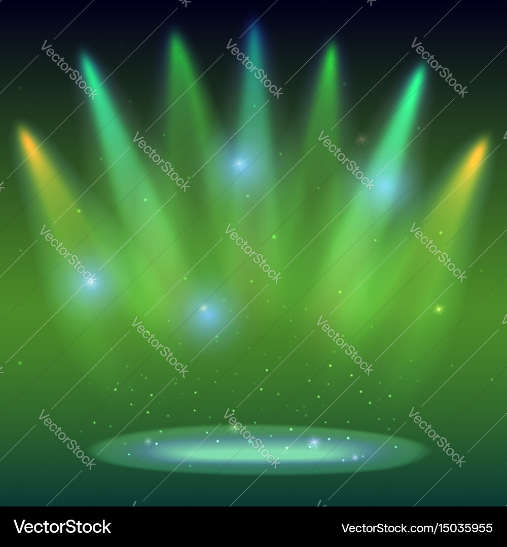Background with rays of light from the colored vector image