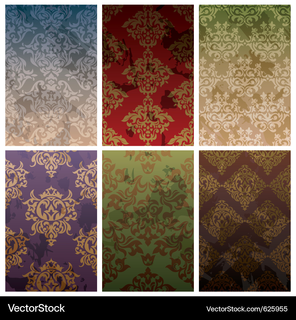 Damask Vintage Pattern vector image