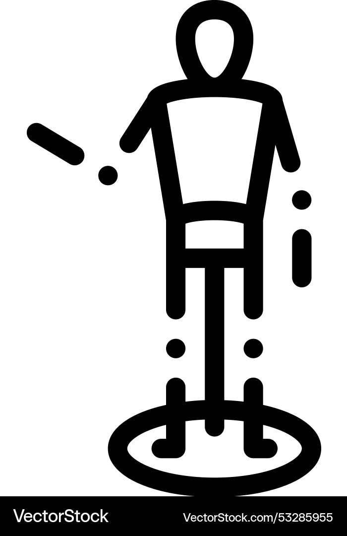 Dummies icon thin linear style design isolated Dummies icon thin linear style design isolated Vector Image