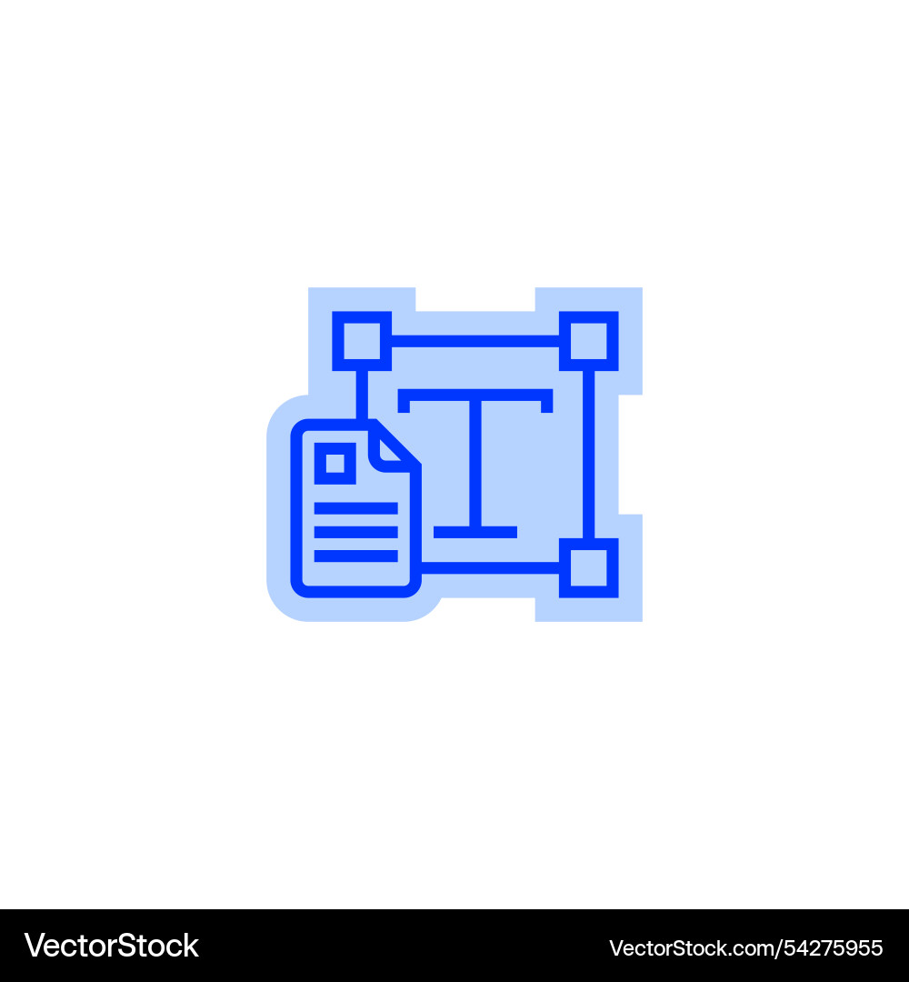 Edit text line icon linear style sign for mobile Edit text line icon linear style sign for mobile vector image