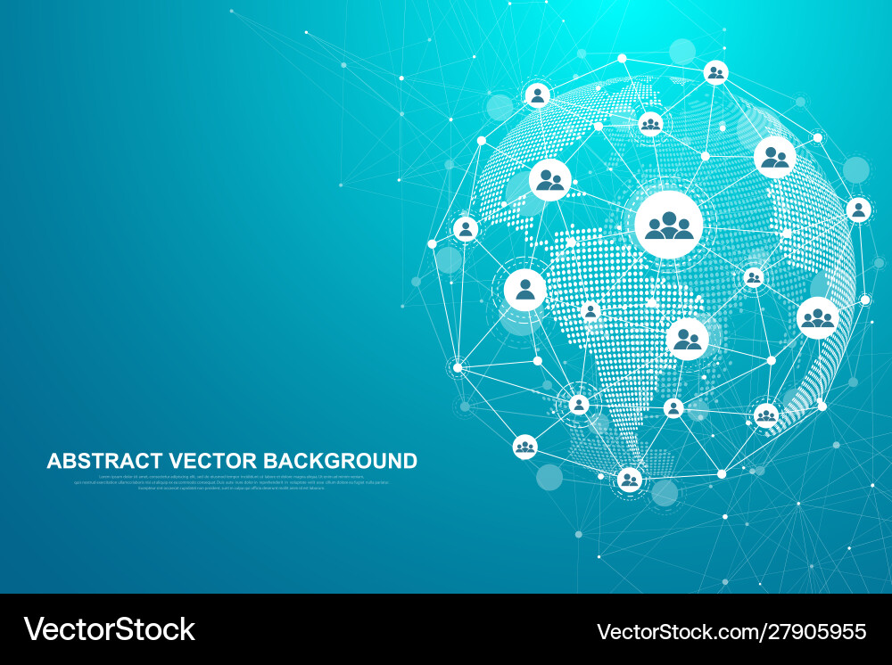 Global Network Connection vector image