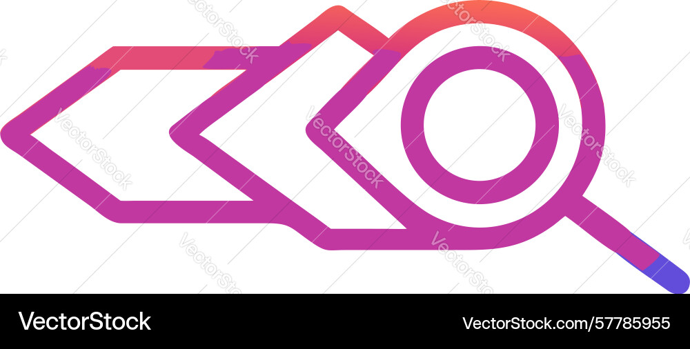 Path search guided information journey design vector image