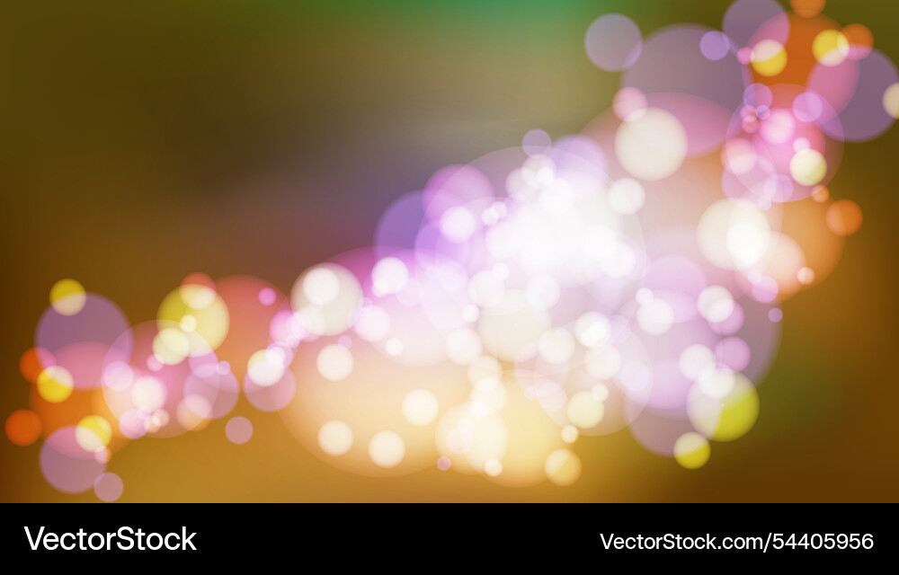 Bokeh on a colorful gradient background vector image