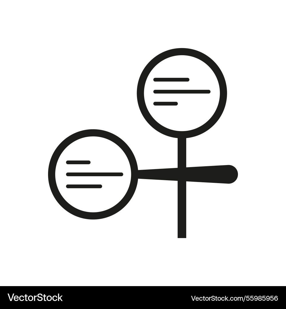 Circular chart symbol data visualization element Circular chart symbol data visualization element vector image