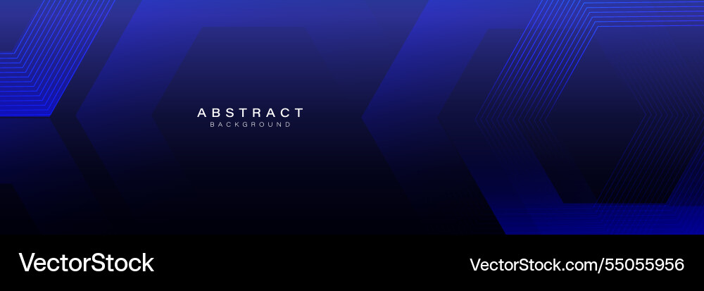 Dark blue abstract background with hexagonal Dark blue abstract background with hexagonal vector image