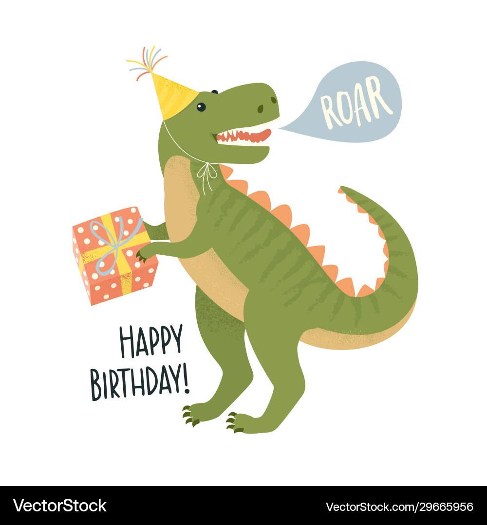 Dinosaur Birthday Party Invitation Royalty Free Vector Image dinosaur-birthday-party-invitation-royalty-free-vector-image