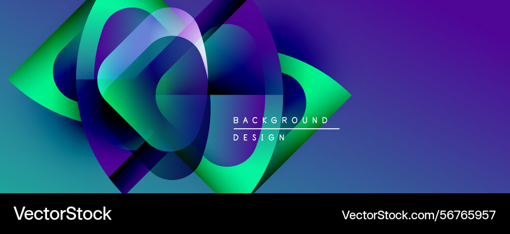 Abstract vibrant layers create dynamic Vector Image