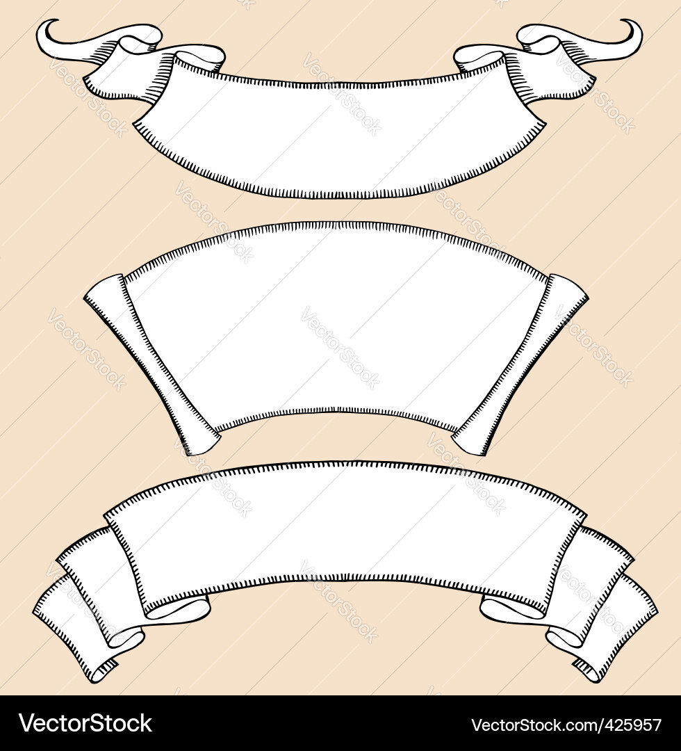 Antique Scroll Elements Vector Image