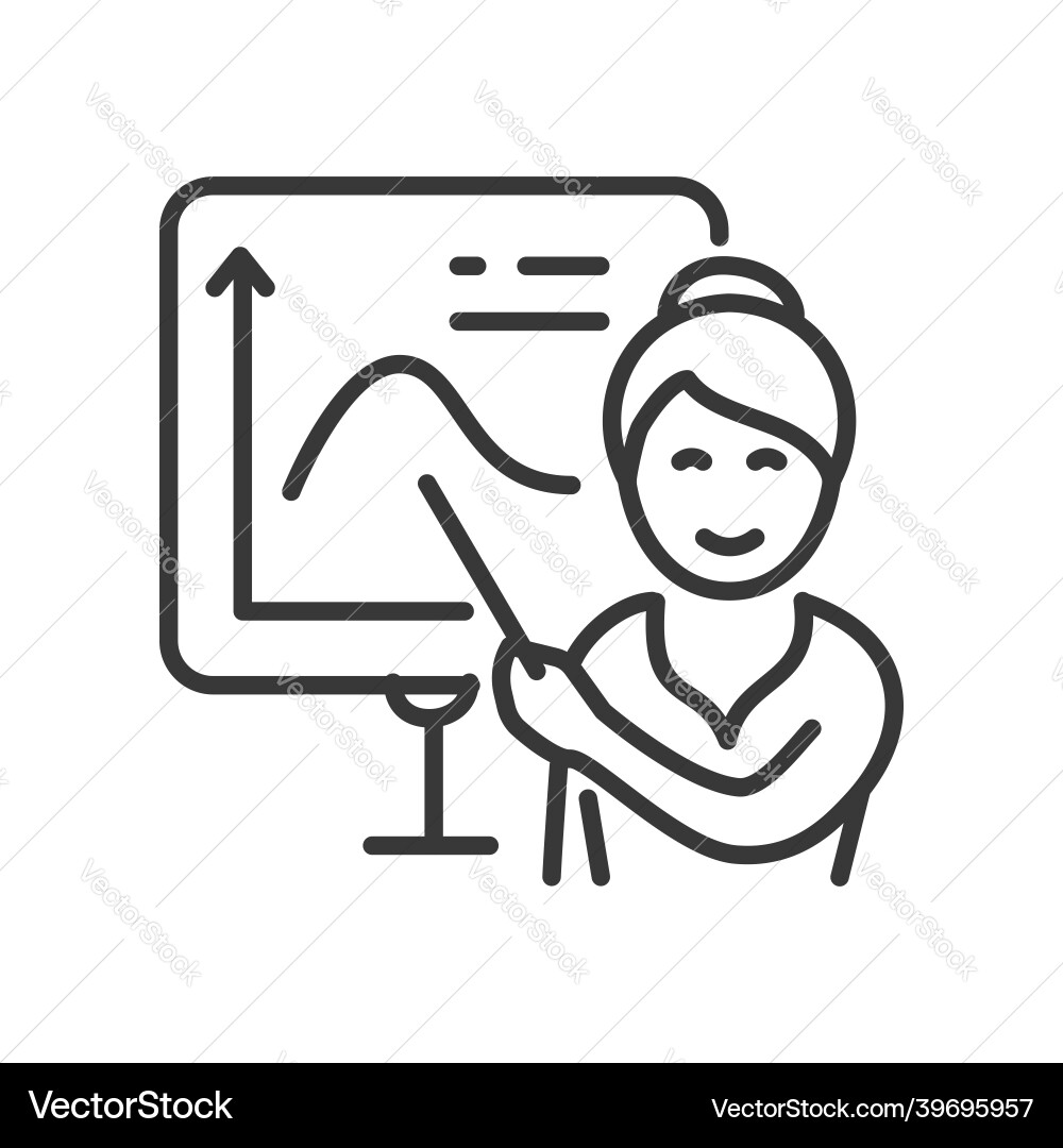 Maths Lesson - Isolated Icon vector image