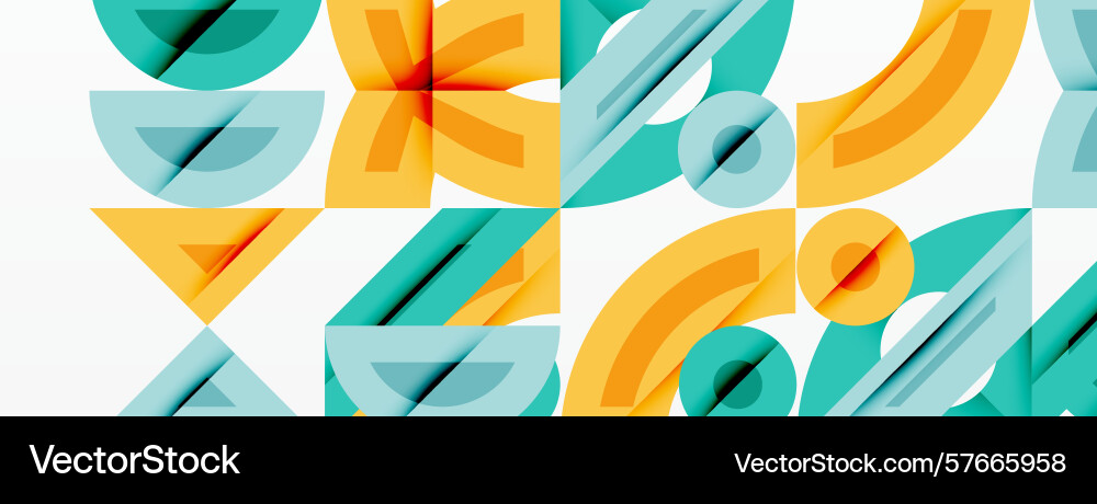 Abstract geometric pattern shapes overlap Abstract geometric pattern shapes overlap Vector Image